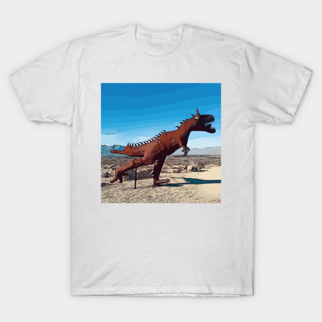 Anza Borrego State Park Dinosaur T-Shirt by WelshDesigns